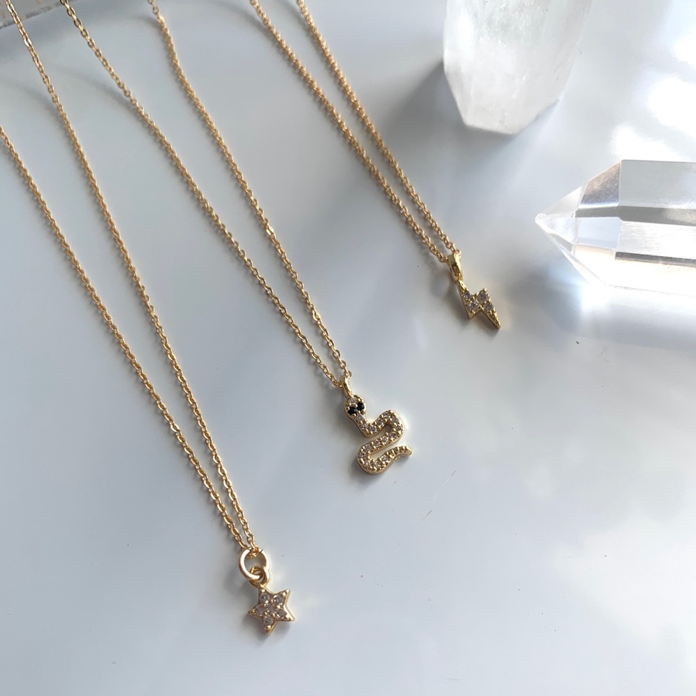 14k gold filled charm necklace ~ assorted styles